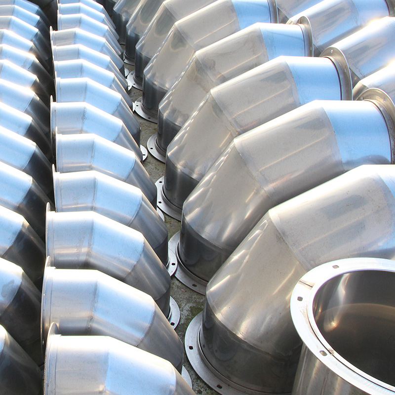 90 Degree Square Throat Radius Heel Elbow